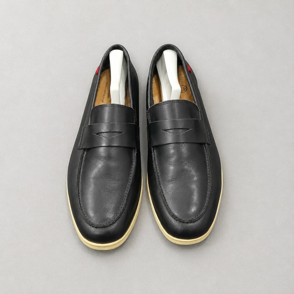 Marc Joseph New York Veneto Black Leather Hybrid Penny Loafer Sneaker Men Sz 13